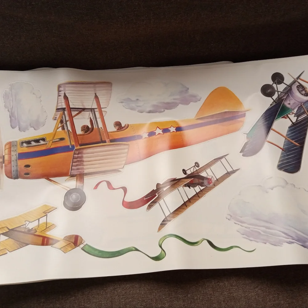 Wall decals - vintage planes